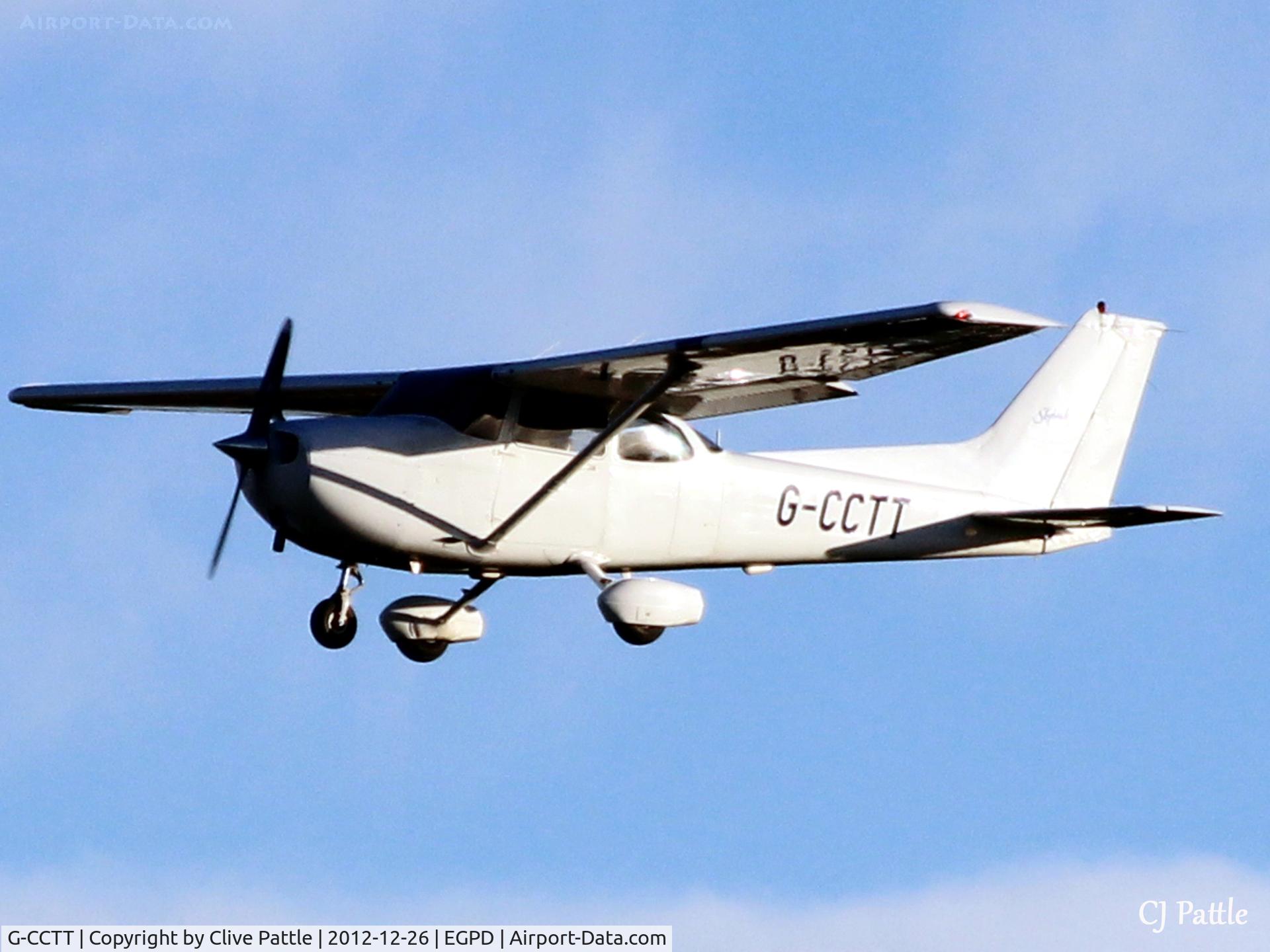 G-CCTT, 1999 Cessna 172S Skyhawk SP C/N 172S8157, Sunset landing at Aberdeen EGPD