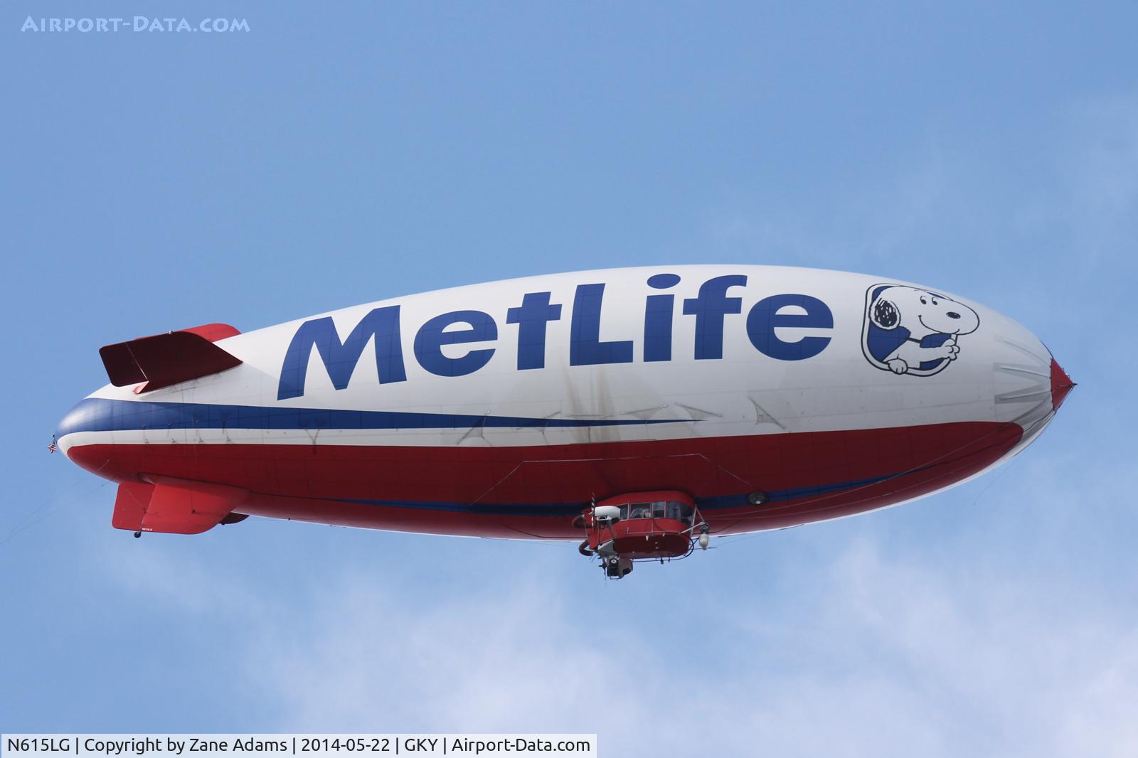 N615LG, 1997 American Blimp Corp A60R C/N 015, Flying near Arlington Municipal Airport - In town for PGA golf tournaments