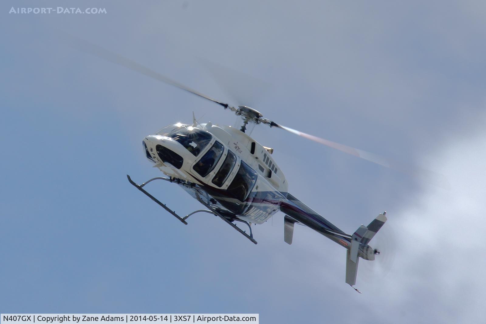 N407GX, 2010 Bell 407 C/N 54300, Flying at the Bell Helicopter Training Facility - Fort Worth, TX