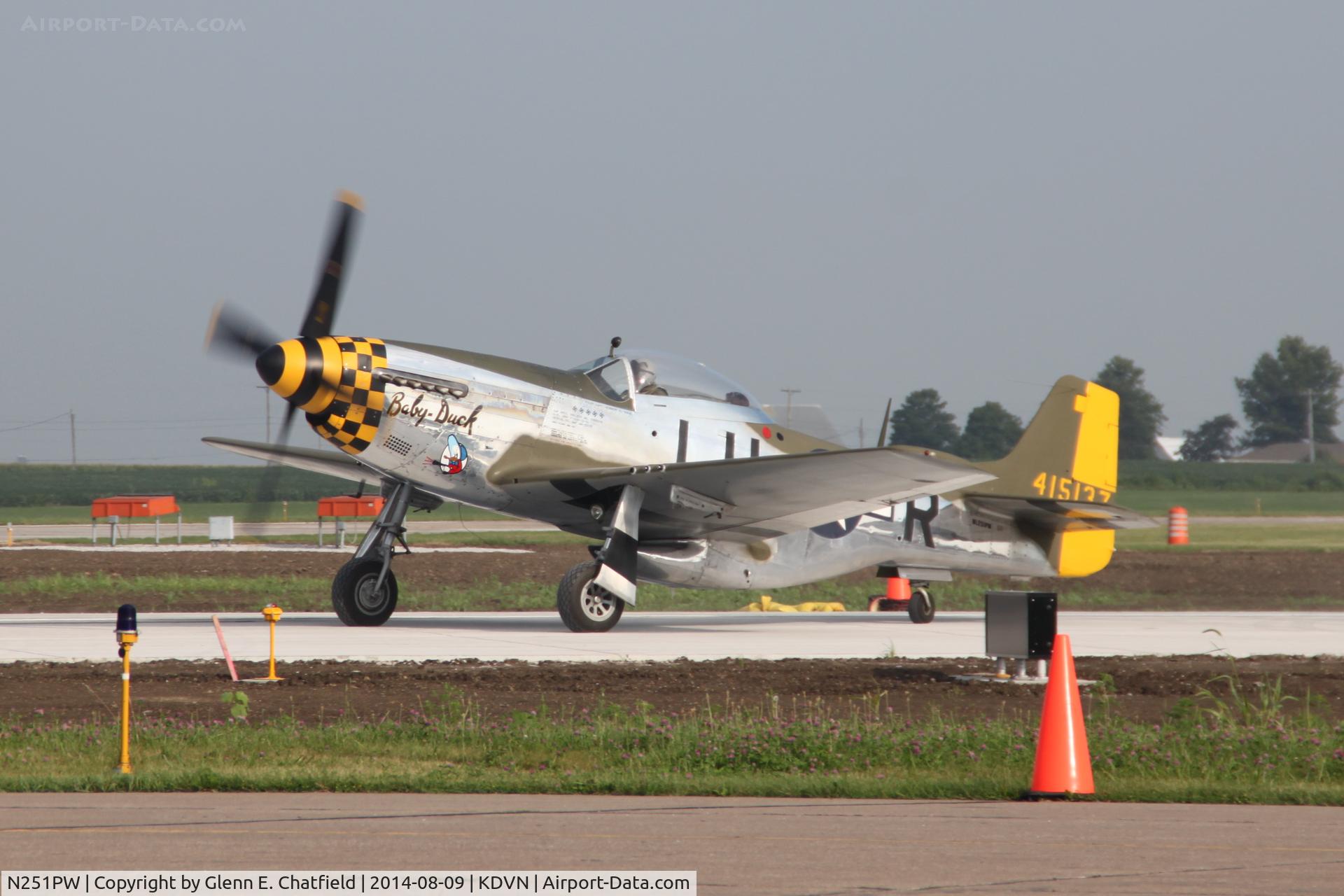 N251PW, 1944 North American P-51D Mustang C/N 122-31945, At the Quad Cities Air Show