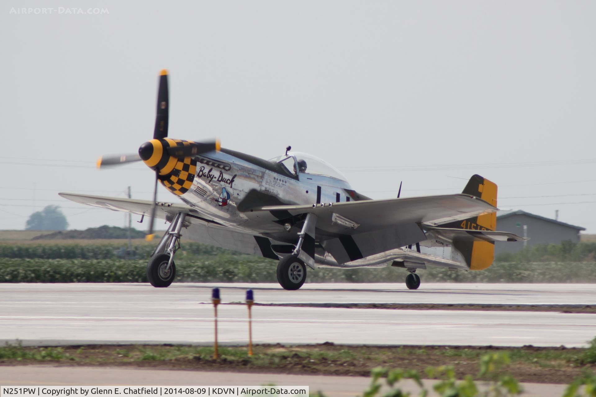 N251PW, 1944 North American P-51D Mustang C/N 122-31945, At the Quad Cities Air Show