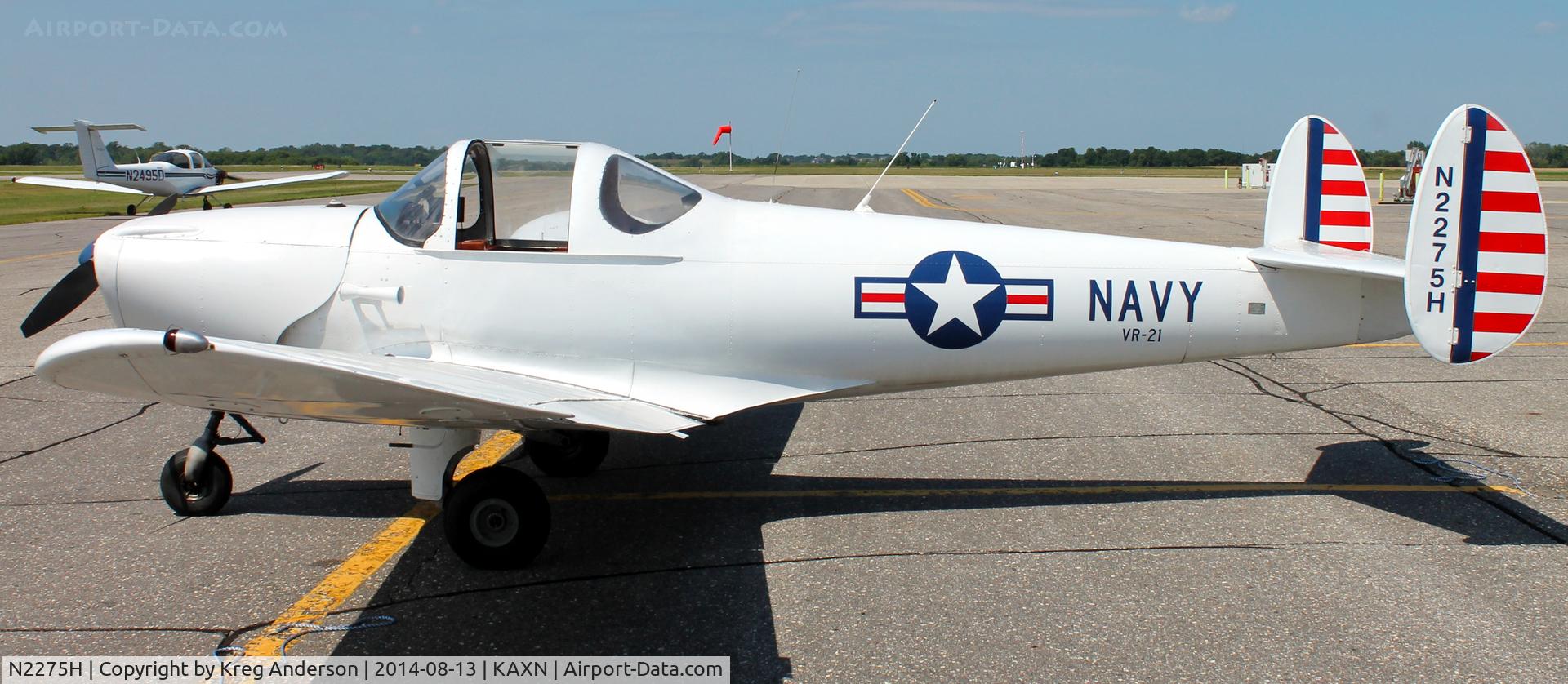 N2275H, 1946 Erco 415C Ercoupe C/N 2900, Ercoupe 415C on the line.