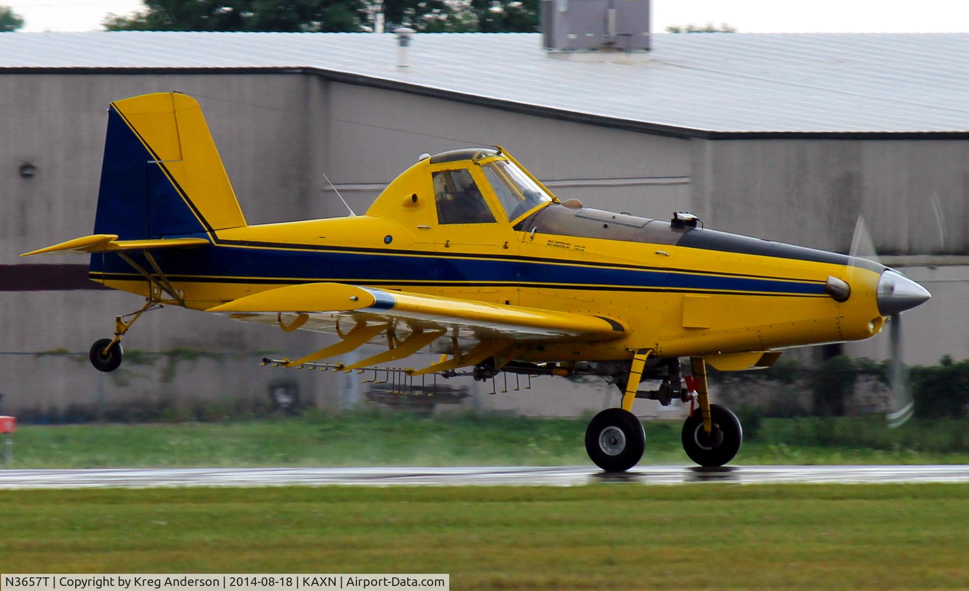 N3657T, 1980 Air Tractor Inc AT-301 C/N 301-0316, Air Tractor AT-301 departing runway 31.