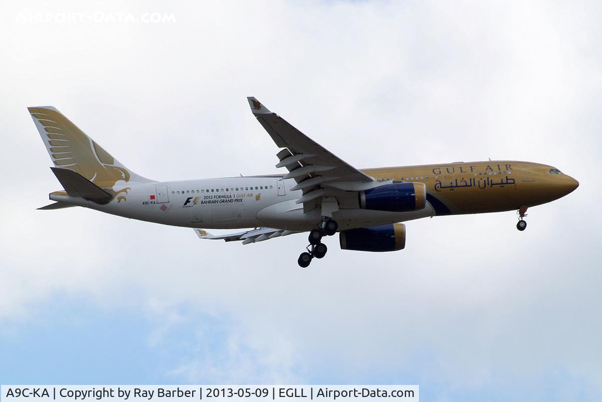 A9C-KA, 1999 Airbus A330-243 C/N 276, Airbus A330-243 [276] (Gulf Air) Home~G 09/05/2013 Wears 