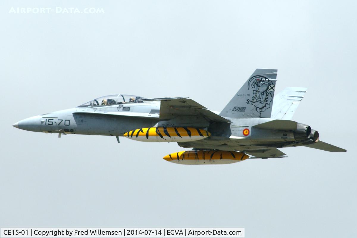 CE15-01, 1985 McDonnell Douglas EF-18BM Hornet C/N 0371/B060, Ala 15