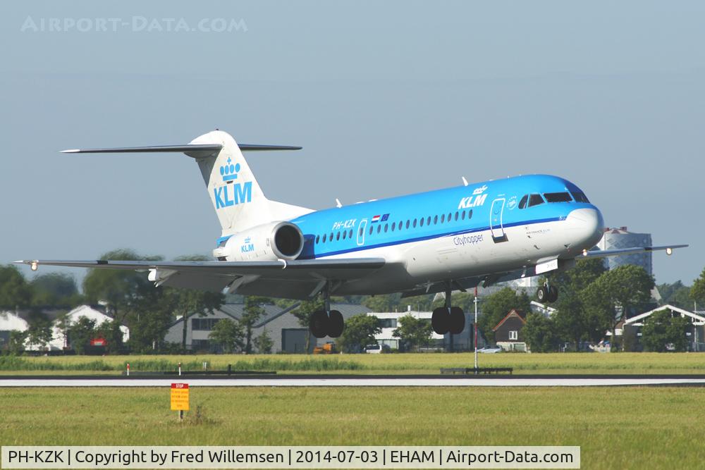 PH-KZK, 1997 Fokker 70 (F-28-0070) C/N 11581, KLM Cityhopper
