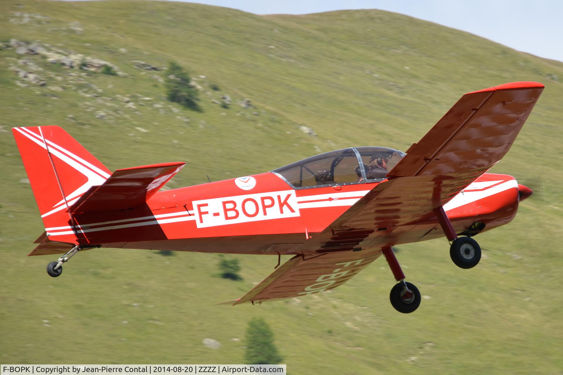 F-BOPK, SAN Jodel D-140R Abeille C/N 523, Shot right after take-off (Valloire, France)