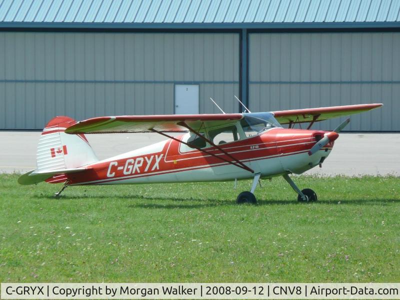 C-GRYX, 1948 Cessna 170 C/N 18527, Parked for lunch.