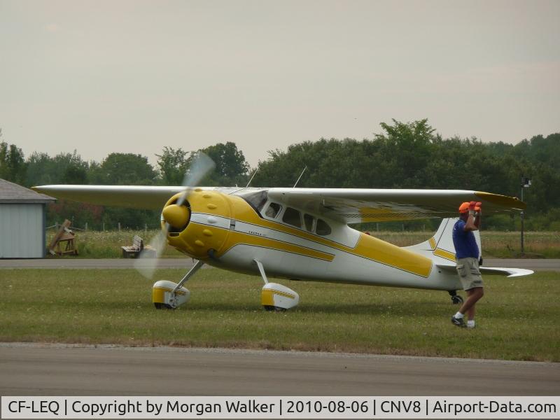 CF-LEQ, 1953 Cessna 195B Businessliner C/N 16084, Just Parked