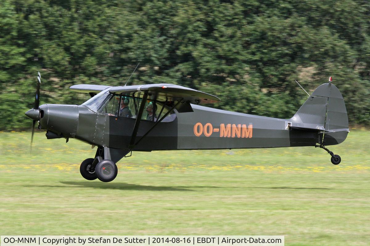 OO-MNM, 1979 Piper PA-18-150 Super Cub C/N 18-8009035, Schaffen Oldtimer Fly-in 2014.