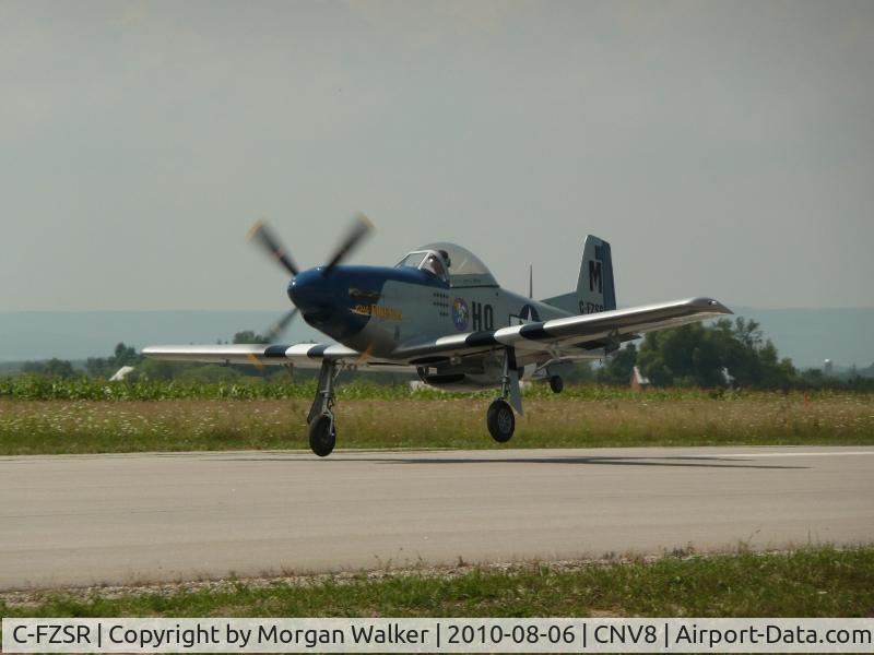 C-FZSR, 2009 Titan T-51 Mustang C/N M08SV6S0HK0133, Take off run Edenvale