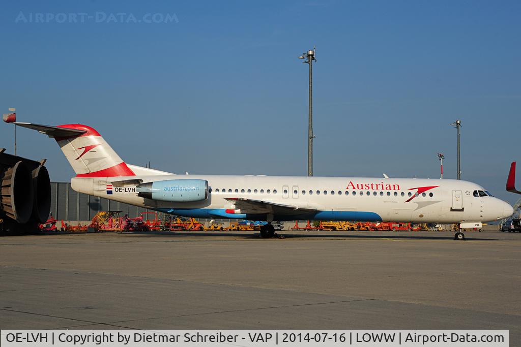 OE-LVH, 1993 Fokker 100 (F-28-0100) C/N 11456, Austrian Fokker 100