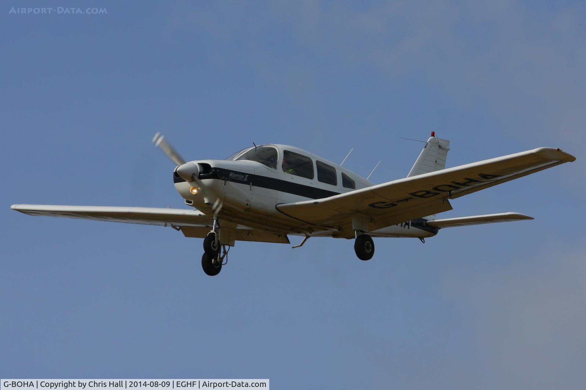 G-BOHA, 1978 Piper PA-28-161 Cherokee Warrior II C/N 28-7816352, at Lee on Solent