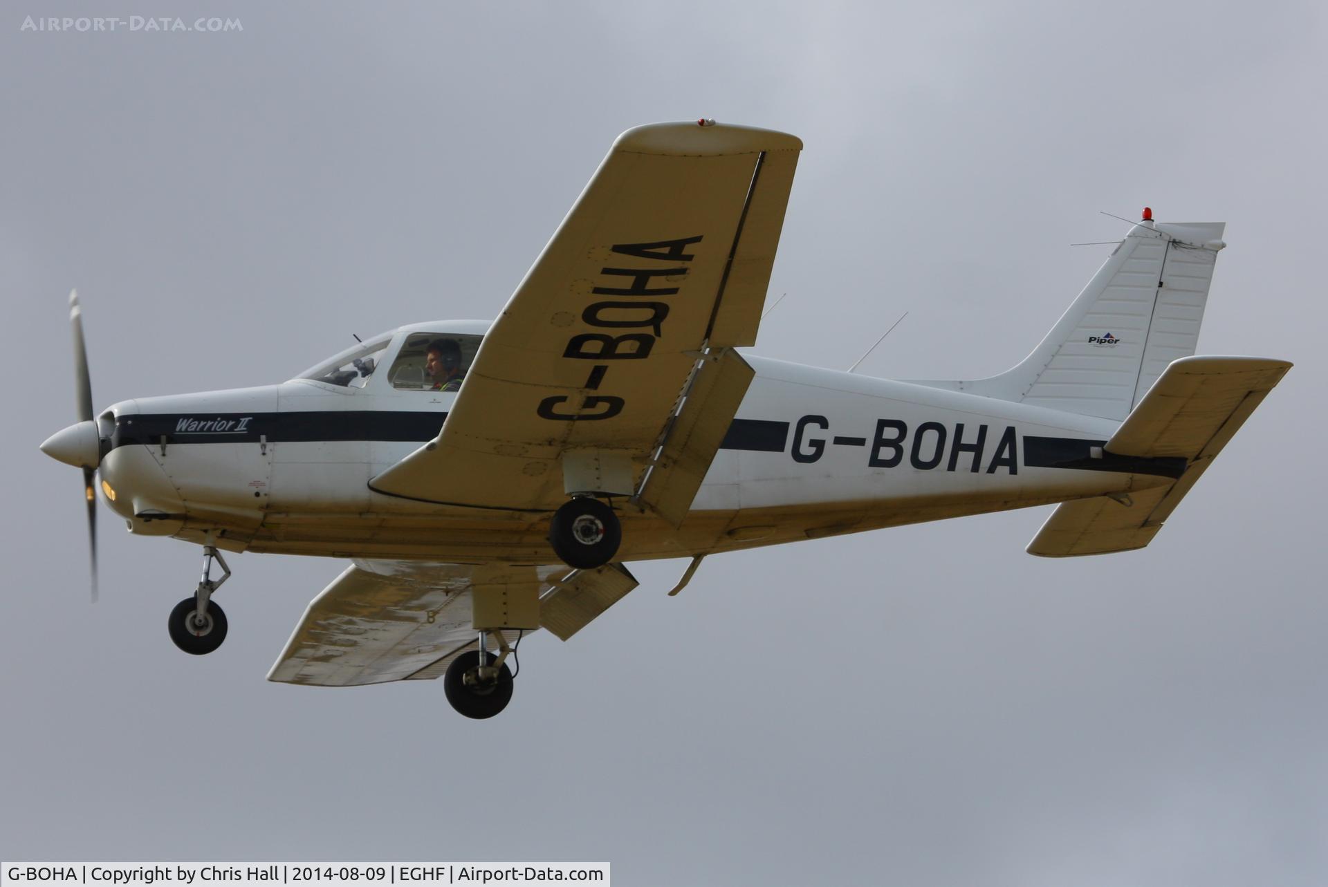 G-BOHA, 1978 Piper PA-28-161 Cherokee Warrior II C/N 28-7816352, at Lee on Solent