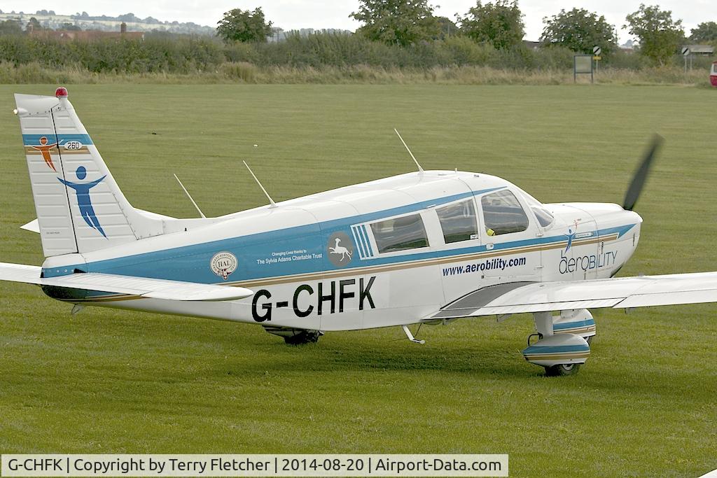 G-CHFK, 1972 Piper PA-32-260 Cherokee Six Cherokee Six C/N 32-7200031, Visitor to the 2014 Midlands Spirit Fly-In at Bidford Gliding Centre