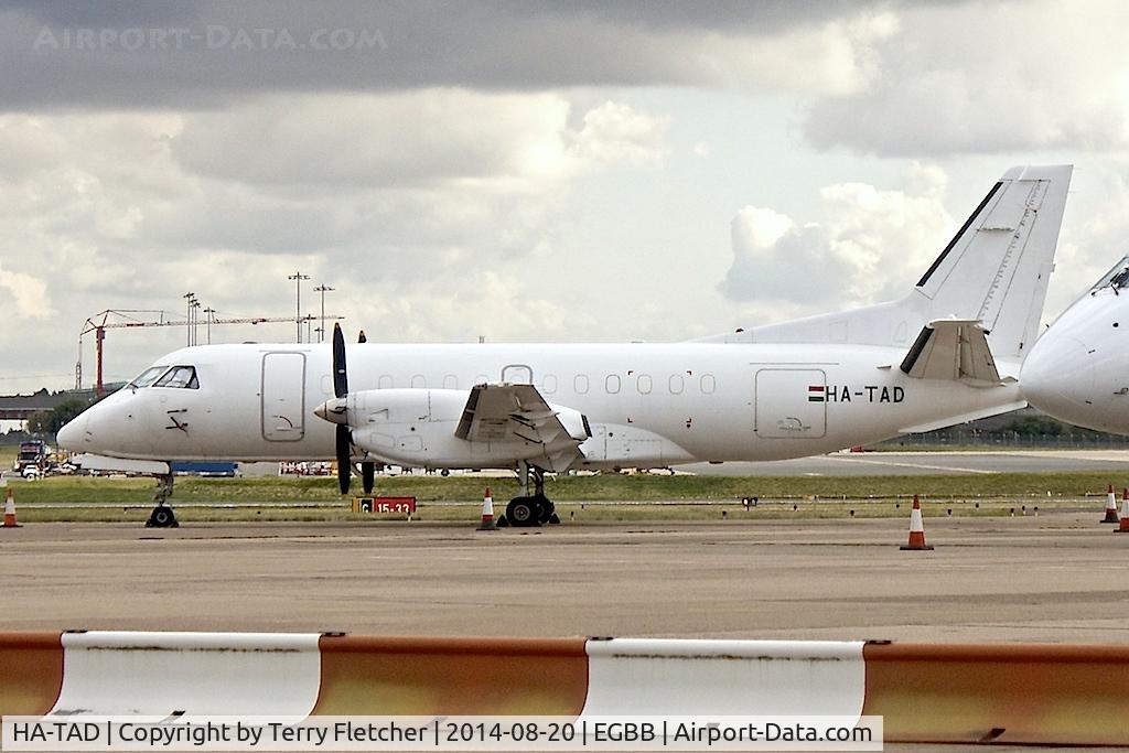 HA-TAD, 1988 Saab 340AF(QC) C/N 340A-126, At Birmingham on the Elmdon ramp