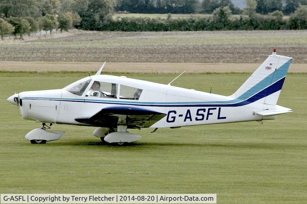 G-ASFL, 1963 Piper PA-28-180 Cherokee C/N 28-1170, Visitor to the 2014 Midland Spirit Fly-In at Bidford Gliding Centre