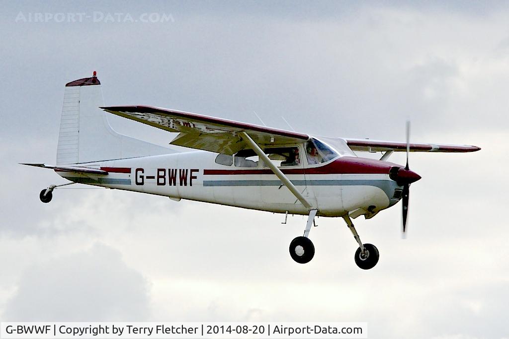 G-BWWF, 1962 Cessna 185A Skywagon C/N 185-0240, Visitor to the 2014 Midland Spirit Fly-In at Bidford Gliding Centre