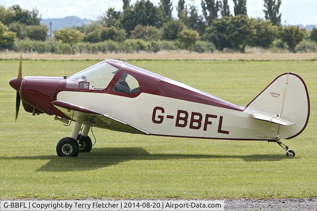 G-BBFL, 1960 Gardan GY-201 Minicab C/N 21, Visitor to the 2014 Midland Spirit Fly-In at Bidford Gliding Centre