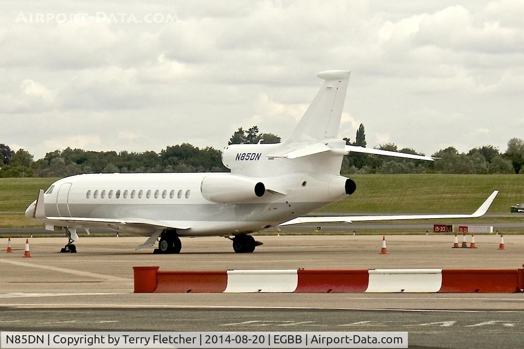 N85DN, 2011 Dassault Falcon 7X C/N 130, On Elmdon ramp at Birmingham