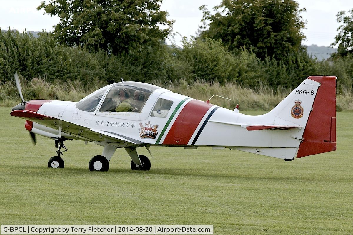 G-BPCL, 1977 Scottish Aviation Bulldog Series 120 Model 128 C/N BH120/393, Visitor to the 2014 Midland Spirit Fly-In at Bidford Gliding Centre