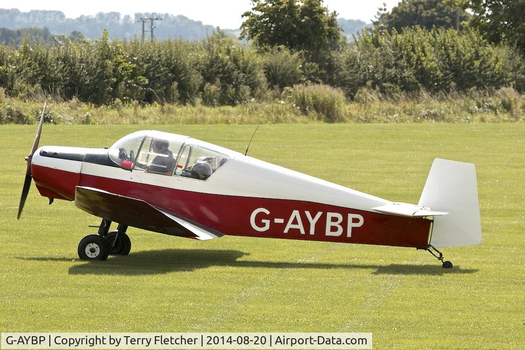 G-AYBP, 1964 Jodel D-112 C/N 1131, Visitor to the 2014 Midland Spirit Fly-In at Bidford Gliding Centre