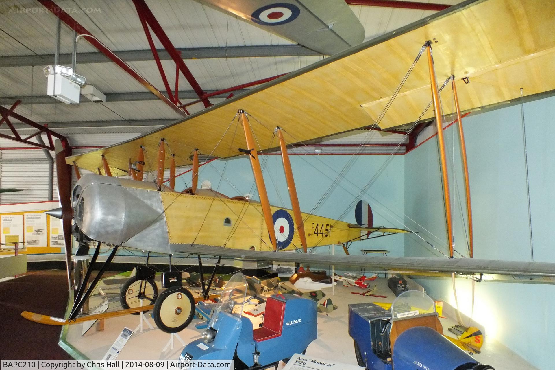 BAPC210, Avro 504J Replica C/N BAPC210, Solent Sky Museum