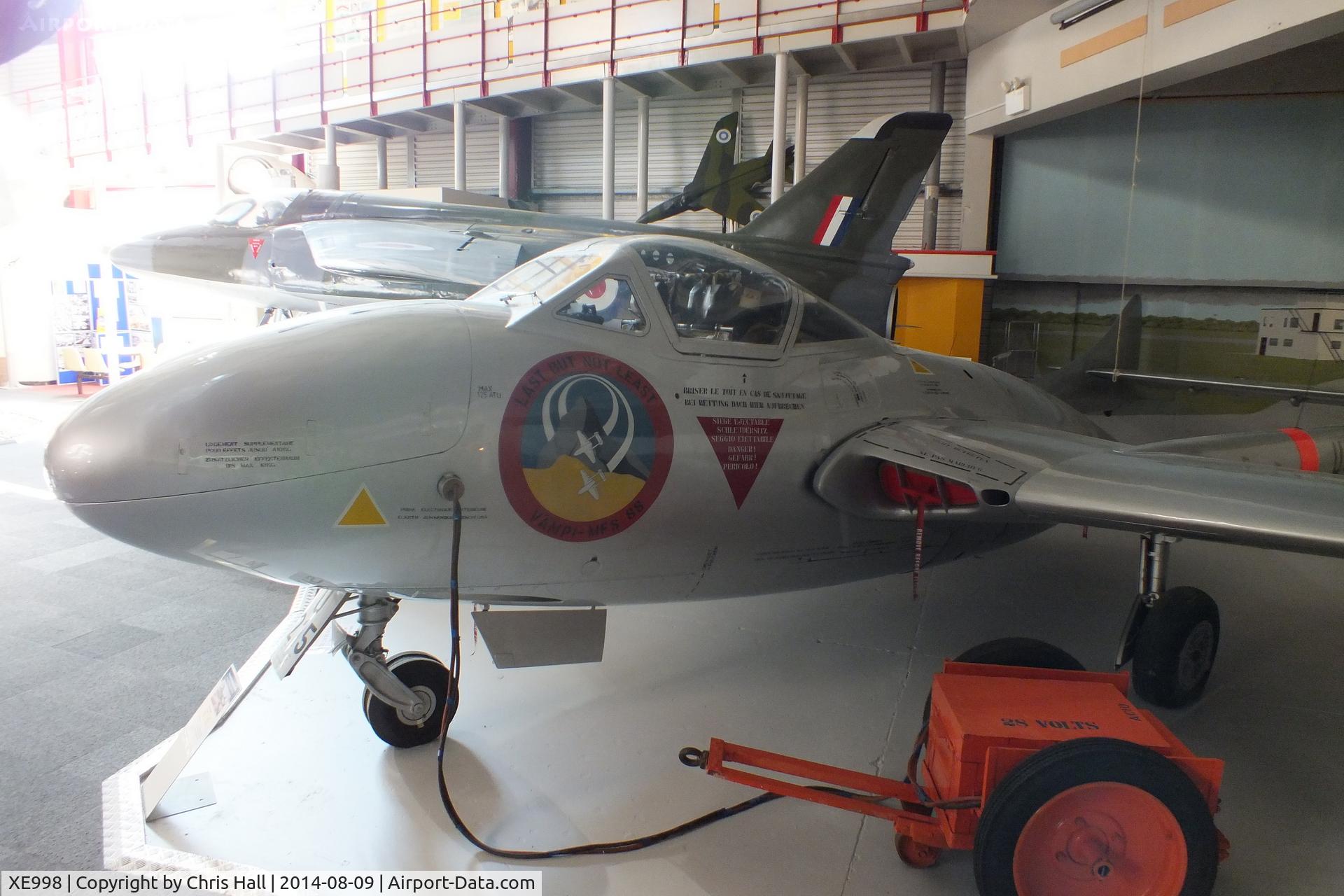 XE998, De Havilland DH-115 Vampire T.11 C/N 15678, Solent Sky Museum