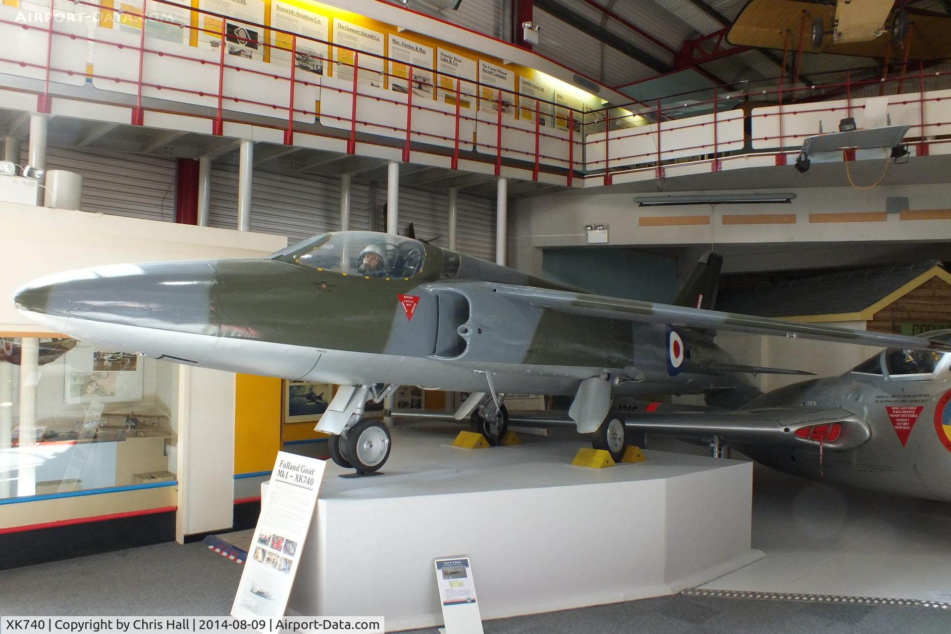 XK740, 1957 Folland Gnat F.1 (Fo-141) C/N FL4, Solent Sky Museum