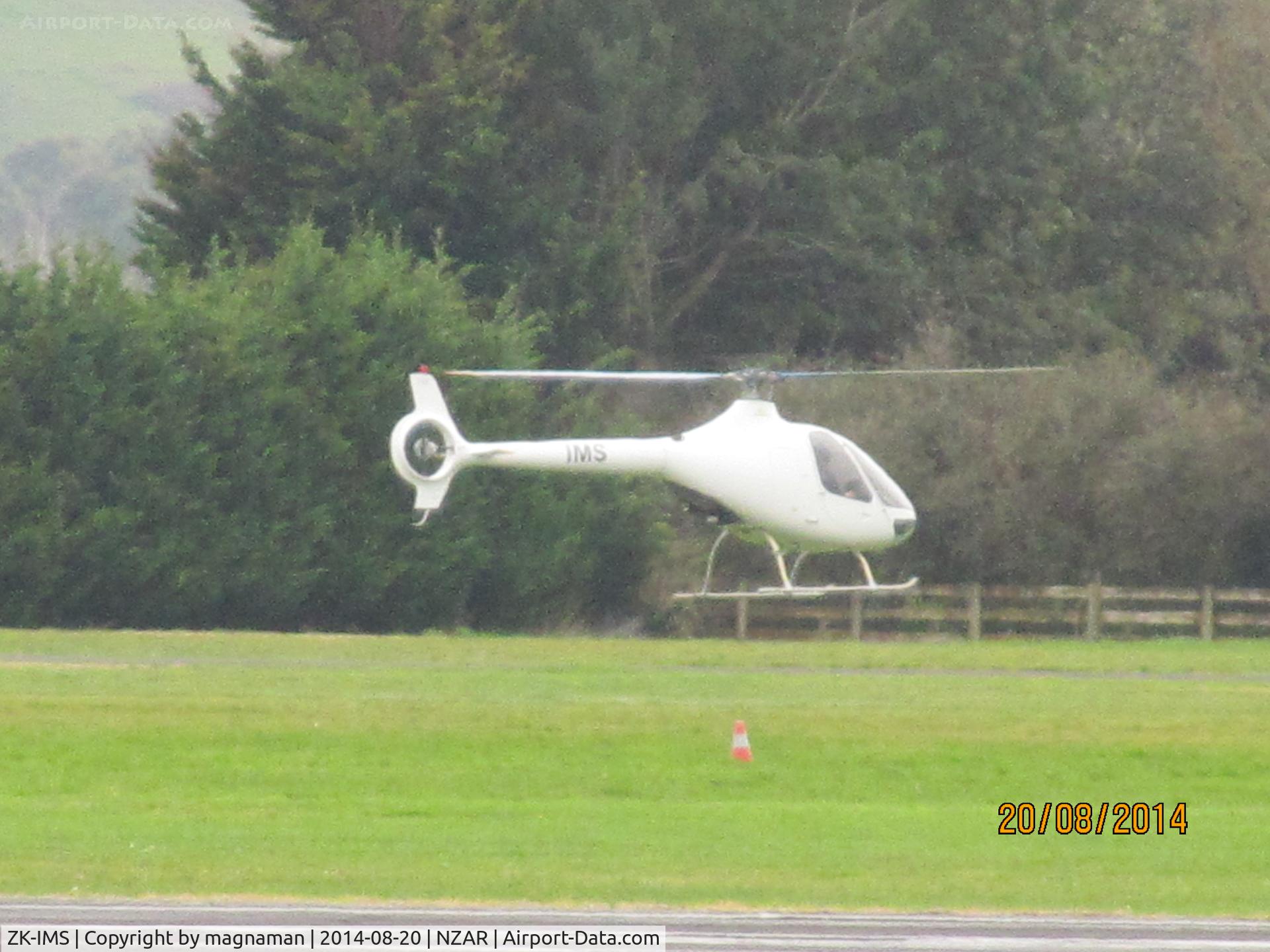 ZK-IMS, 2012 Guimbal Cabri G2 C/N 1036, Long rang shot whilst taxying at Ardmore