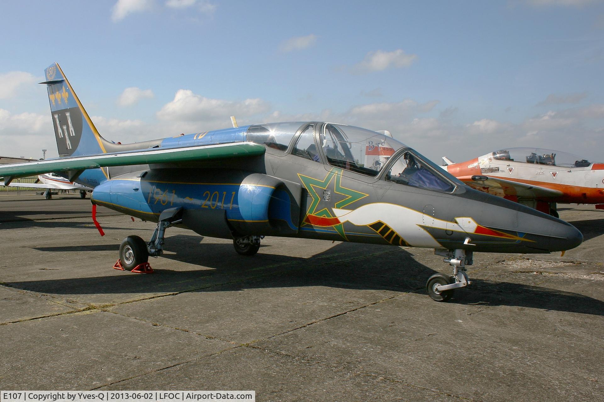 E107, Dassault-Dornier Alpha Jet E C/N E107, Dassault-Dornier Alpha Jet E (F-TEUD), Static display, Châteaudun Air Base 279(LFOC) open day 2013