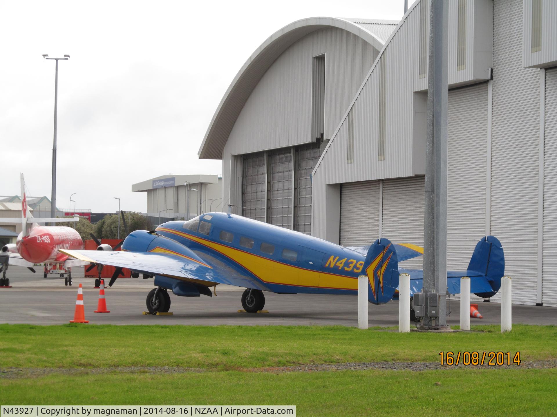 N43927, 1945 Beech D18S C/N A-26, now gone south