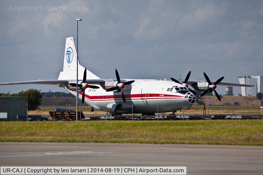 UR-CAJ, Antonov An-12BK C/N 8346106, Copenhagen Kastrup 19.8.14