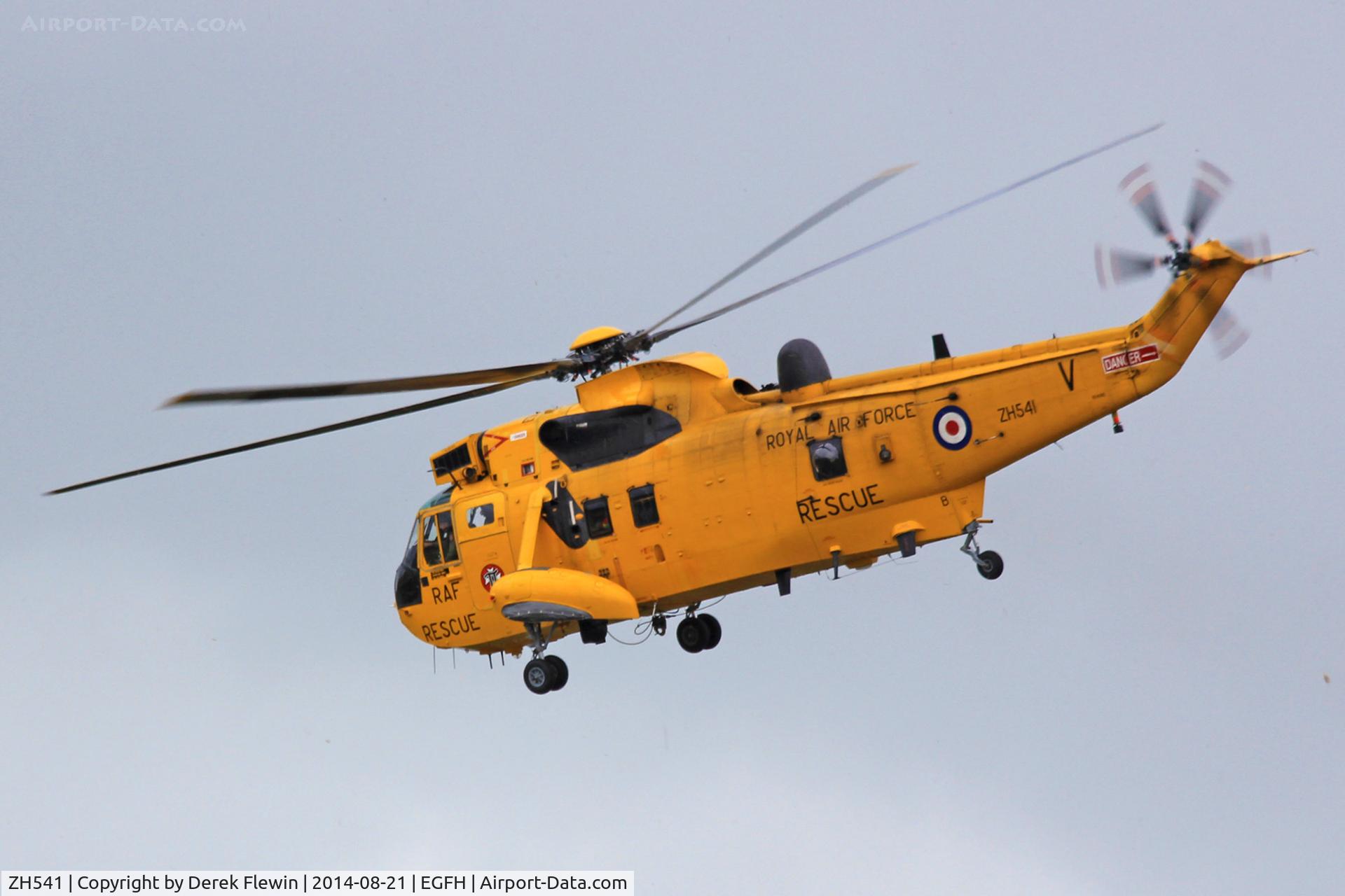 ZH541, Westland Sea King HAR.3A C/N WA1007, Chivoner based, Sea King HAR.3A, Rescue 169, seen departing EGFH to the West.