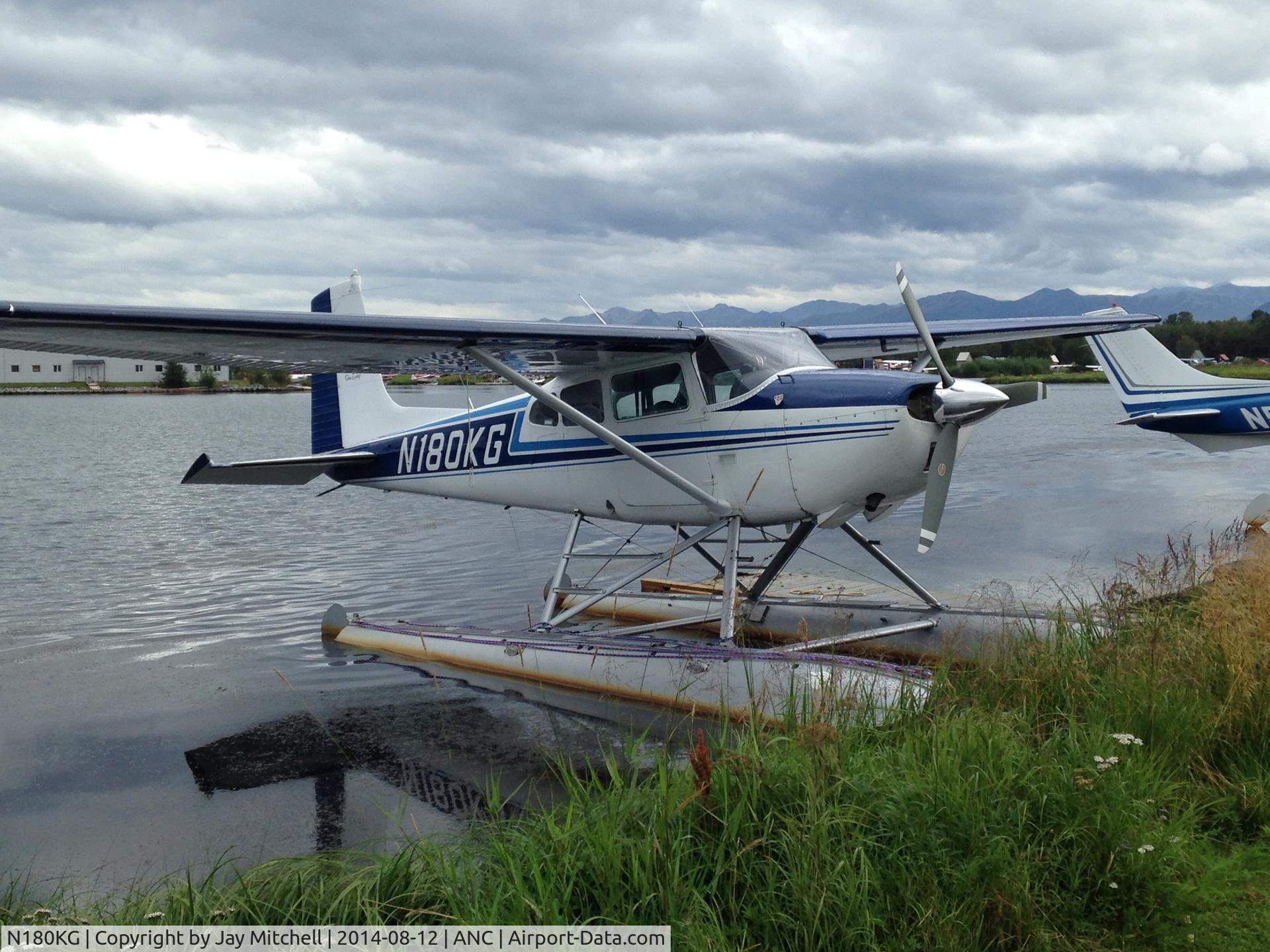 N180KG, 1961 Cessna 180D C/N 18051018, Near Anchorage . Early August 2014.