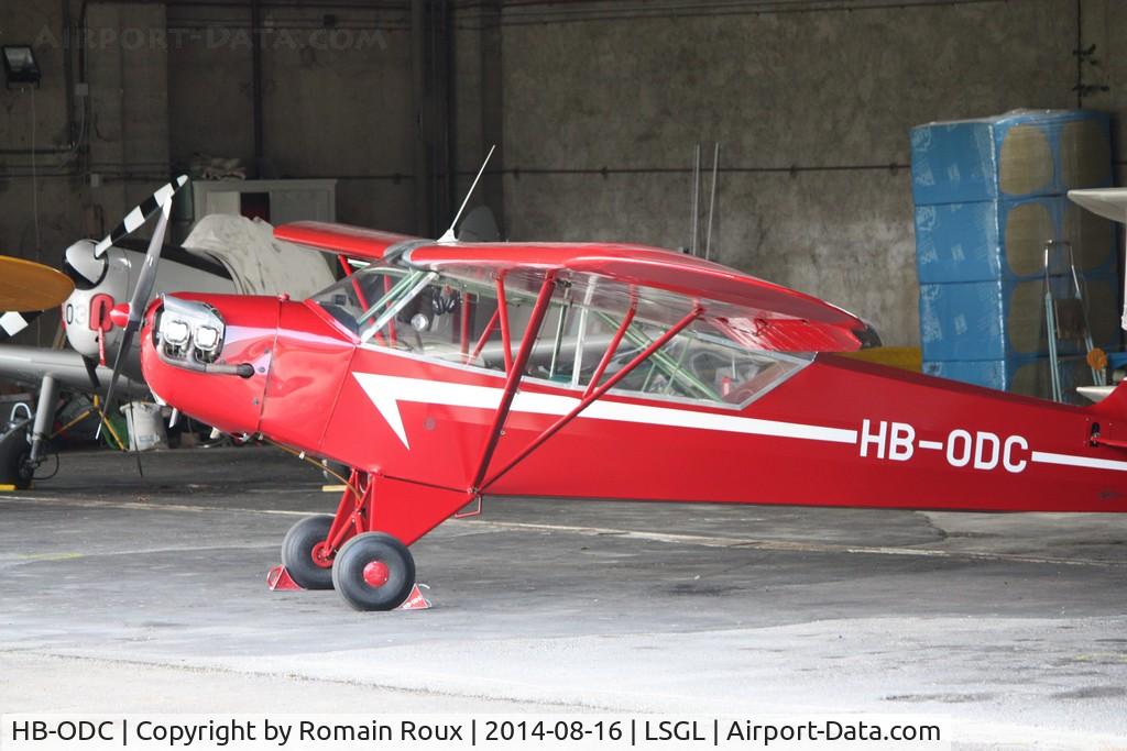 HB-ODC, 1944 Piper L-4J Grasshopper (J3C-65D) C/N 12892, Parked