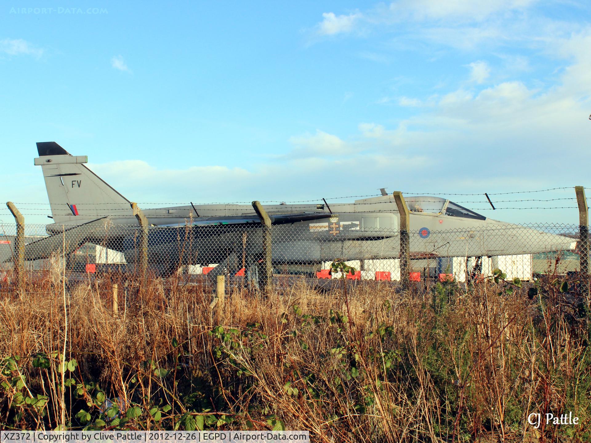 XZ372, 1976 Sepecat Jaguar GR.3A C/N S.139, Within the Fire Training Area at Aberdeen EGPD