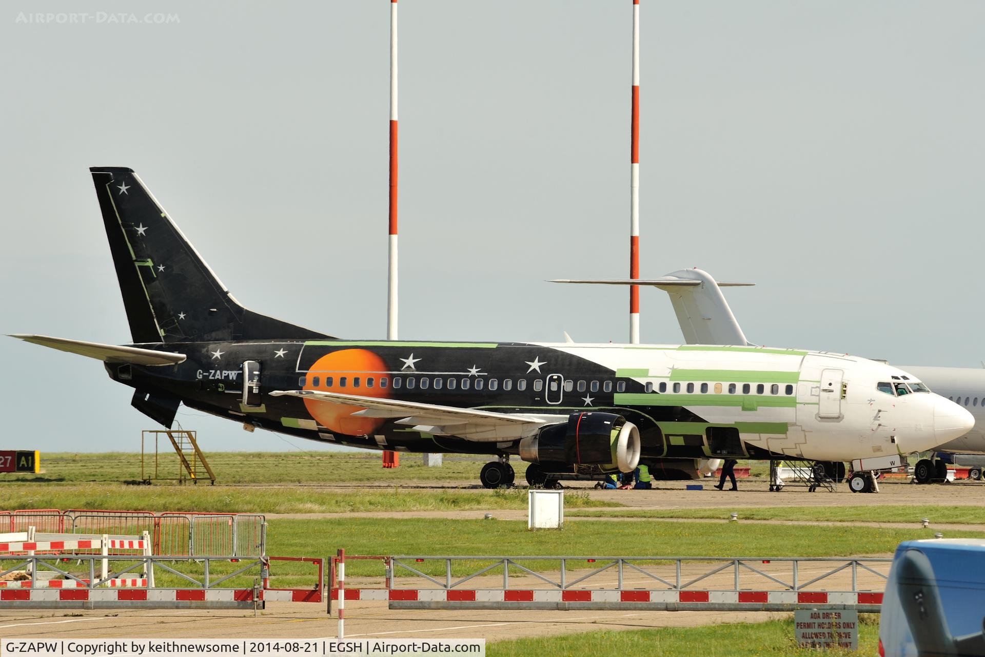 G-ZAPW, 1988 Boeing 737-3L9 C/N 24219, Work in Progress.