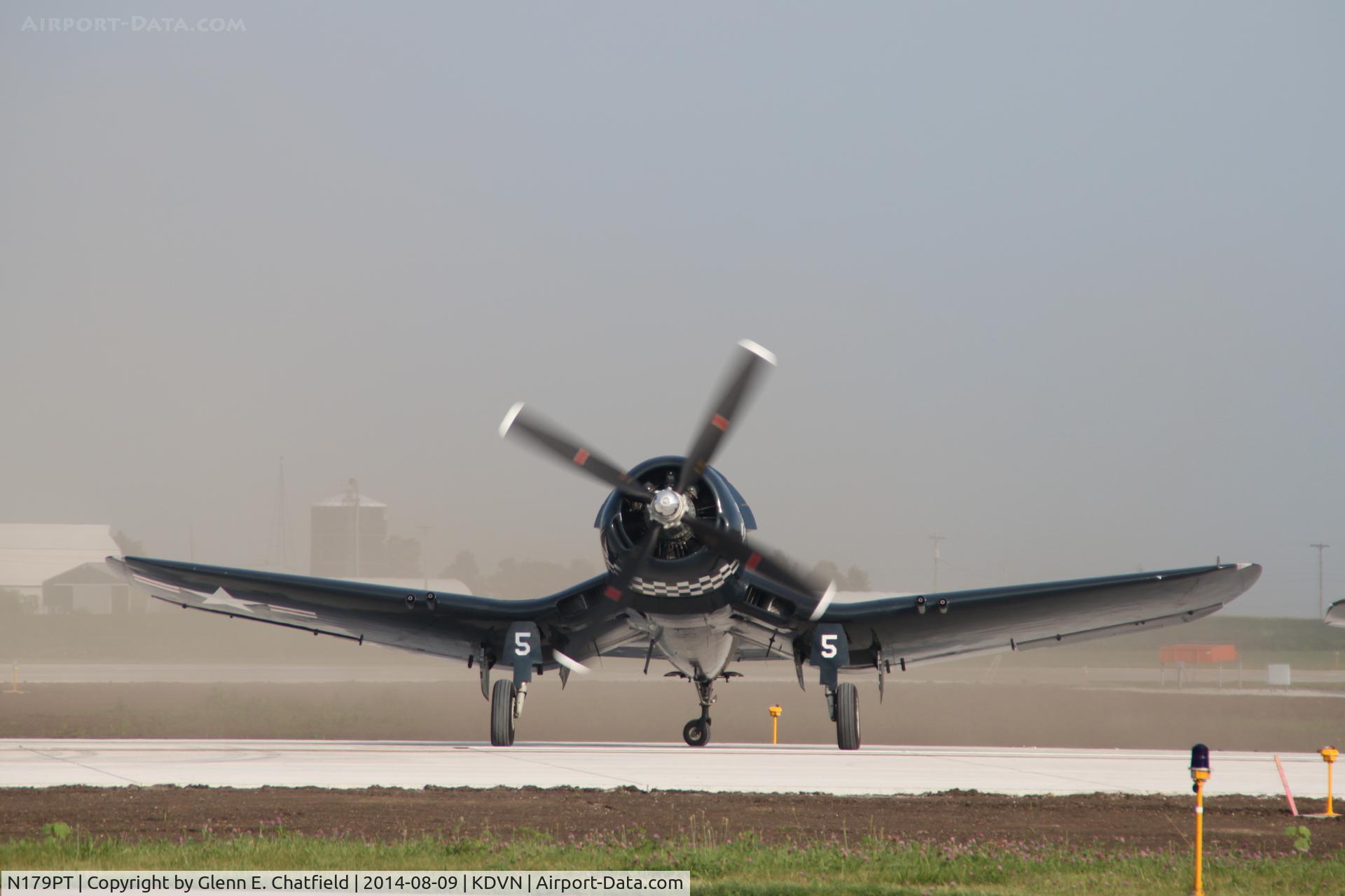 N179PT, 1948 Vought F4U-5 Corsair C/N Not found (Bu122179), At the Quad Cities Air Show
