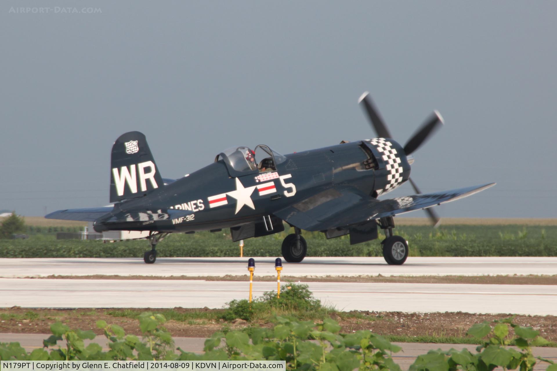 N179PT, 1948 Vought F4U-5 Corsair C/N Not found (Bu122179), At the Quad Cities Air Show