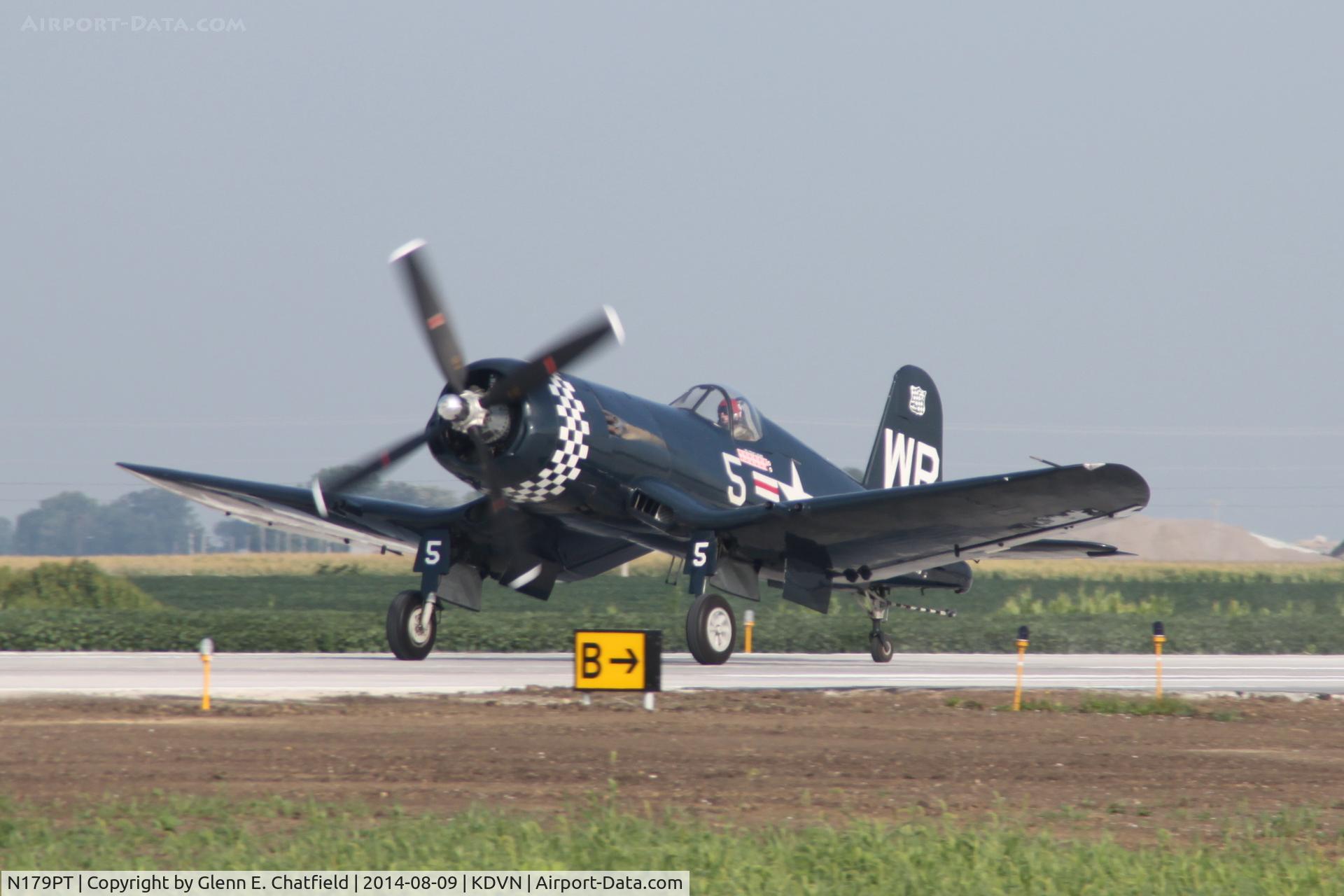 N179PT, 1948 Vought F4U-5 Corsair C/N Not found (Bu122179), At the Quad Cities Air Show