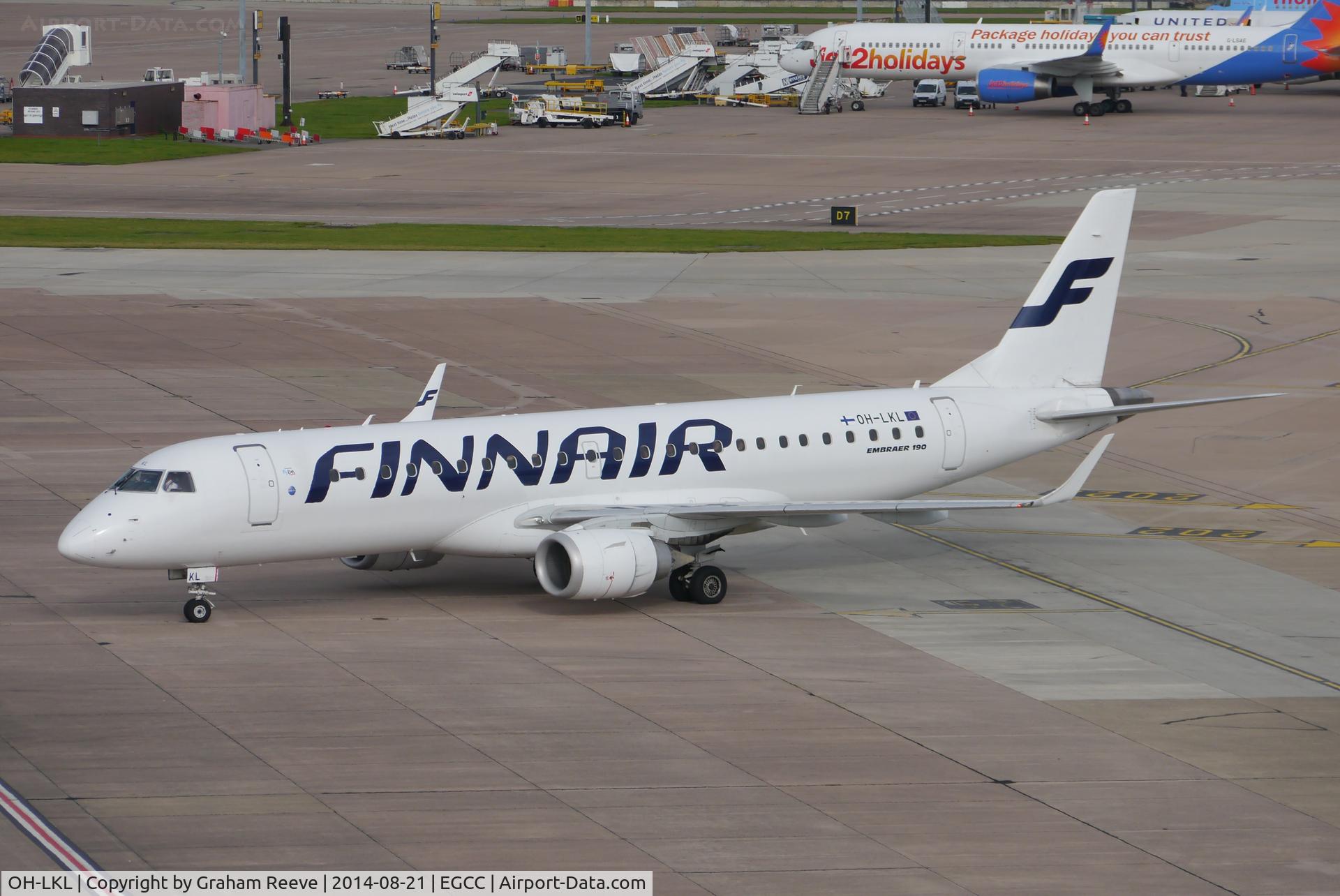 OH-LKL, 2007 Embraer 190LR (ERJ-190-100LR) C/N 19000153, Just landed.