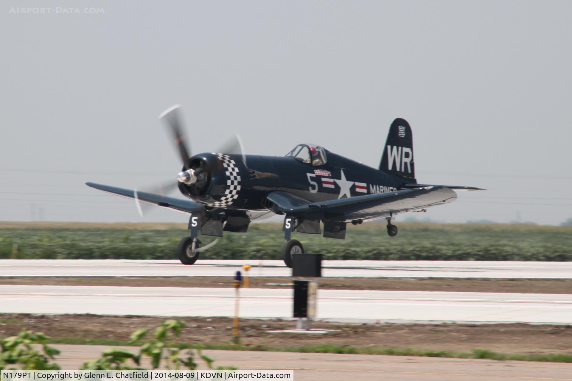 N179PT, 1948 Vought F4U-5 Corsair C/N Not found (Bu122179), At the Quad Cities Air Show
