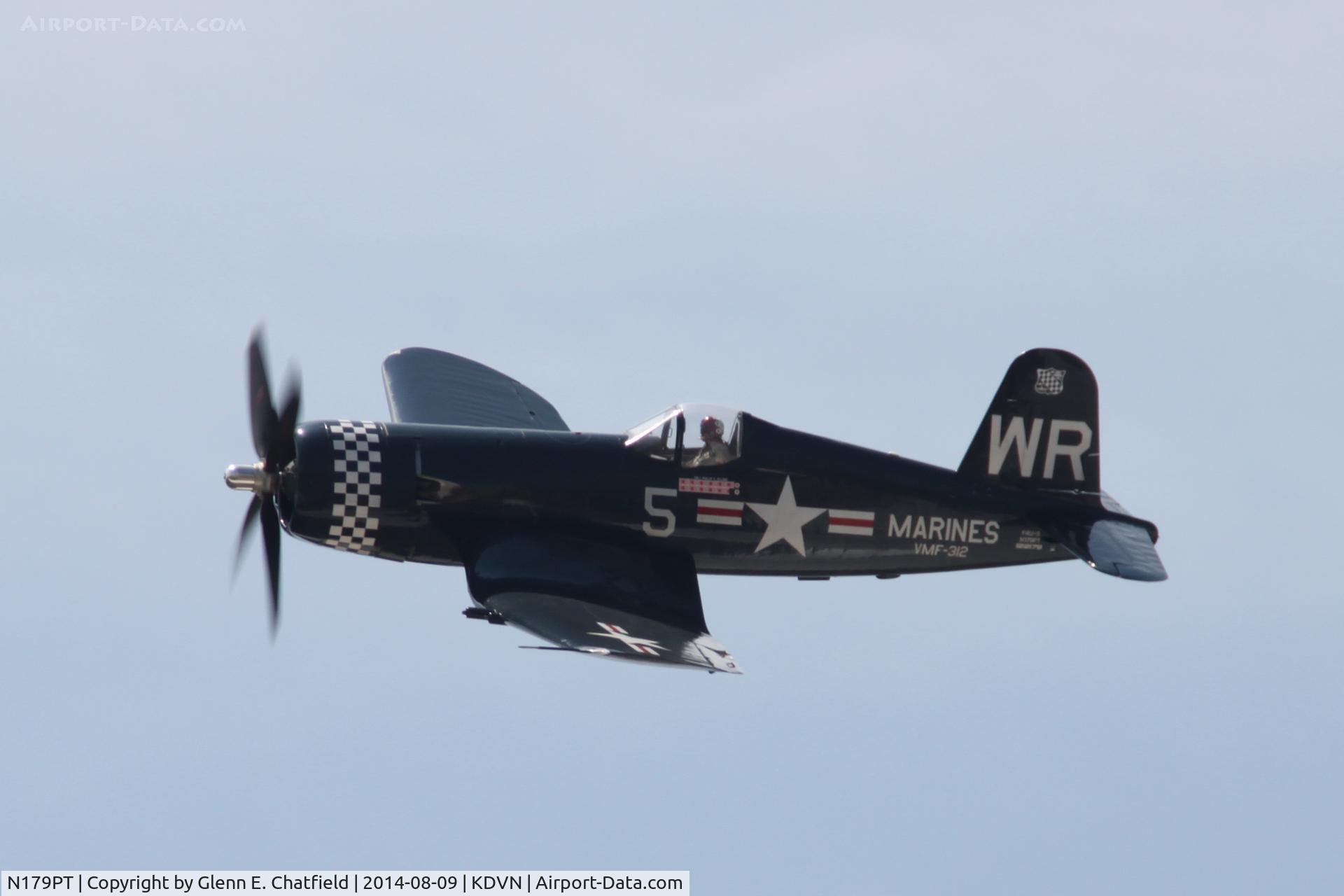 N179PT, 1948 Vought F4U-5 Corsair C/N Not found (Bu122179), At the Quad Cities Air Show