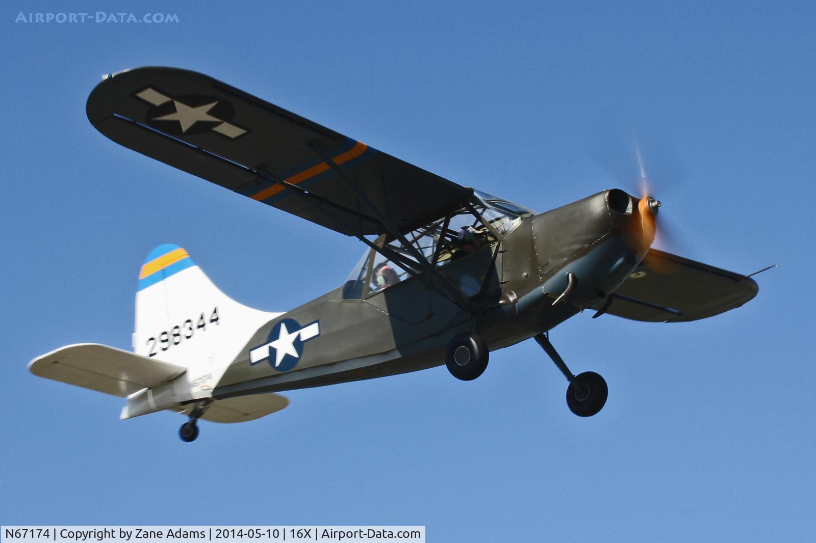 N67174, 1943 Stinson L-5 Sentinel C/N 76-397, At the Propwash Party Fly-in 2014