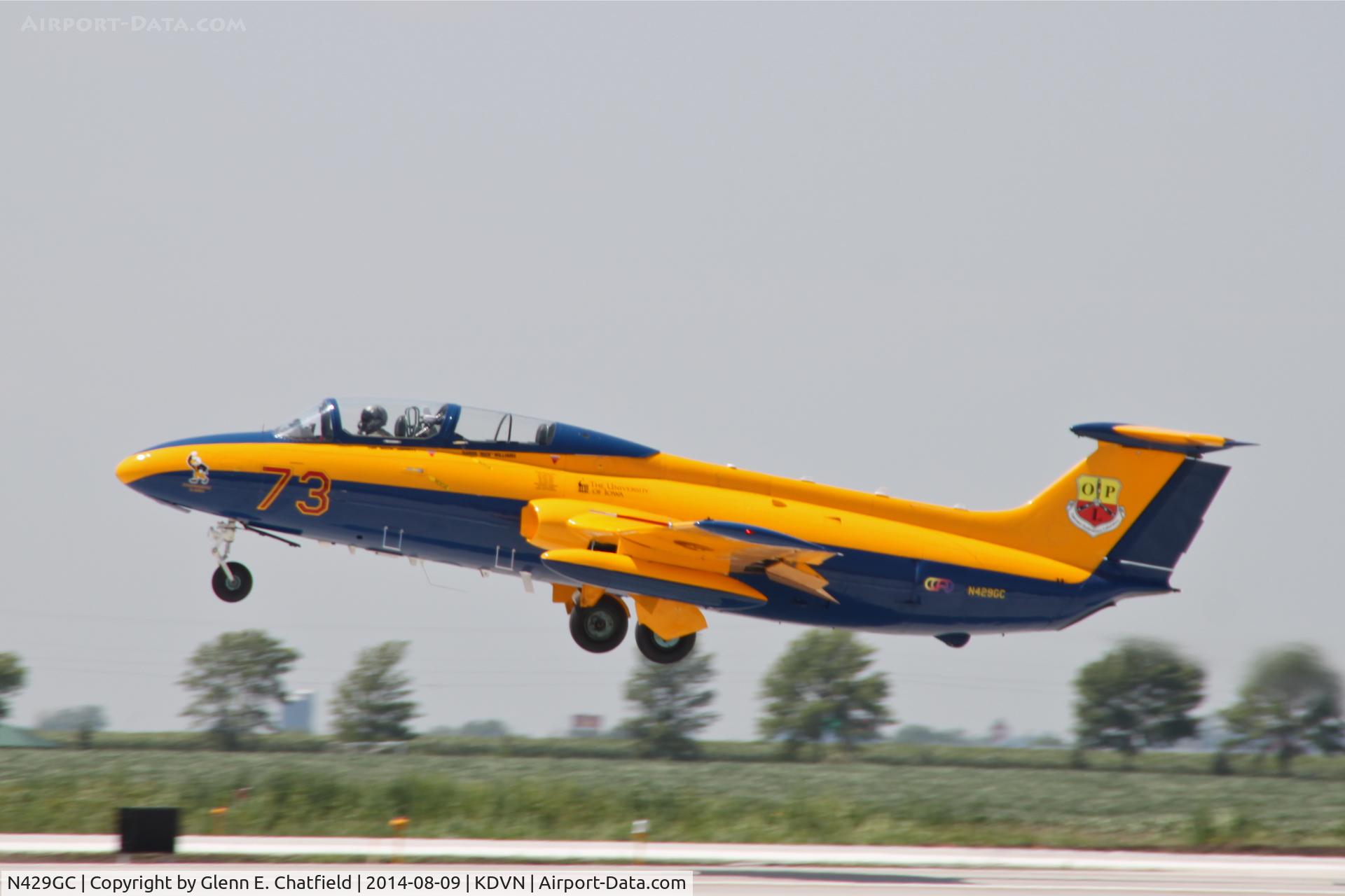N429GC, 1964 Aero L-29 Delfin C/N 591311, At the Quad Cities Air Shwo