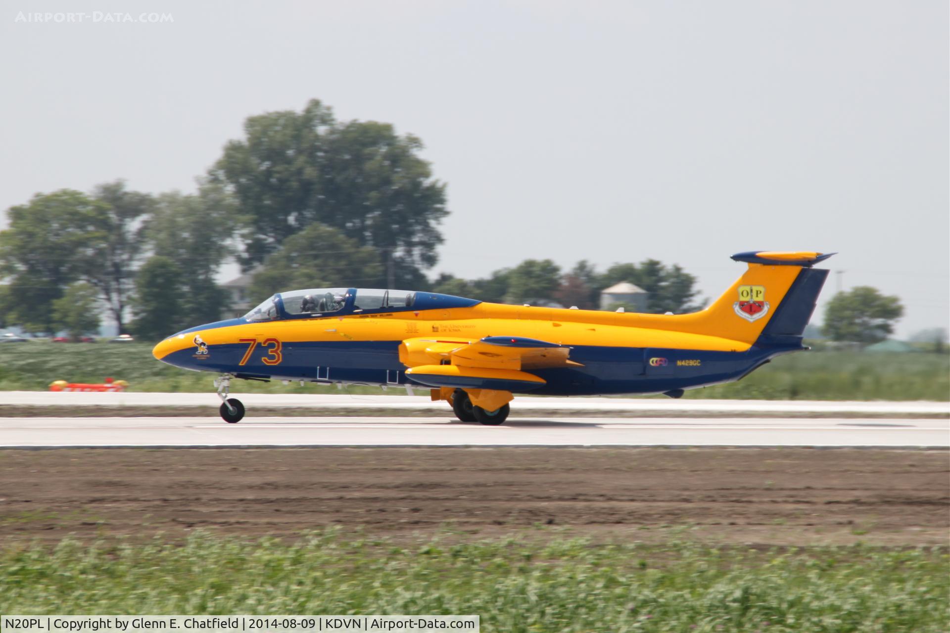 N20PL, 1973 Aero L-29C Delfin C/N 395097, At the Quad Cities Air Shwo