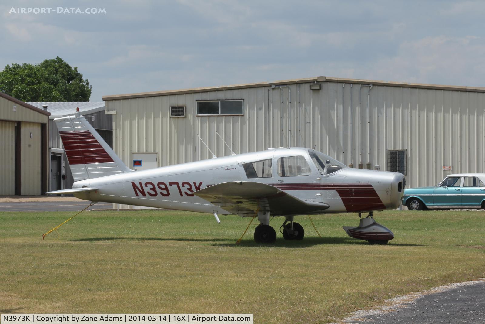 N3973K, 1967 Piper PA-28-140 C/N 28-23858, At the Propwash Party Fly-in 2014