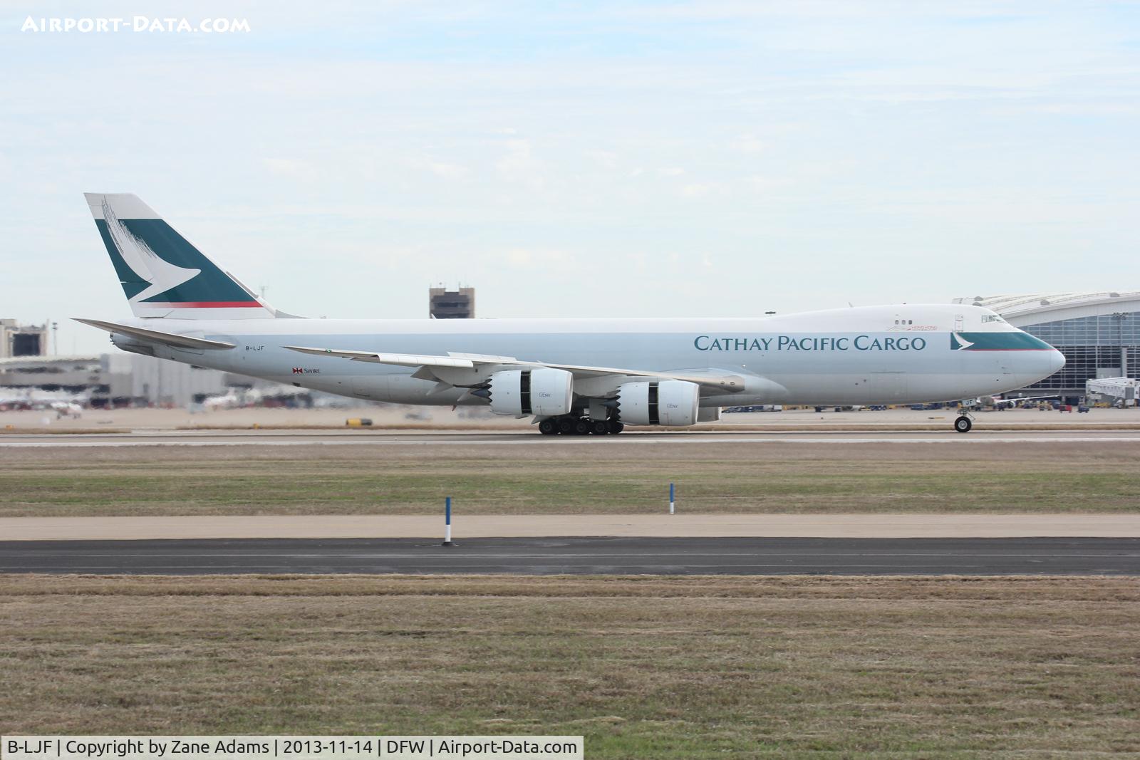 B-LJF, 2011 Boeing 747-867F/SCD C/N 39243, At DFW Airport