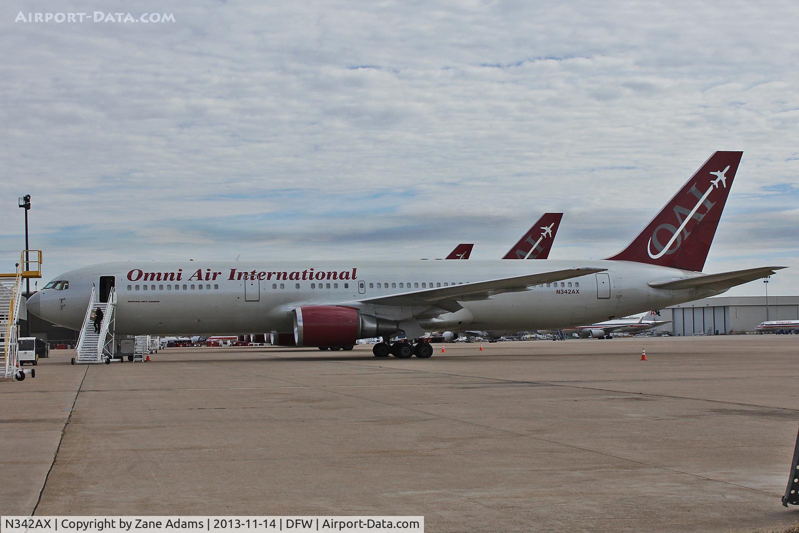 N342AX, 1993 Boeing 767-328ER C/N 27136, At DFW Airport